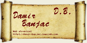 Damir Banjac vizit kartica